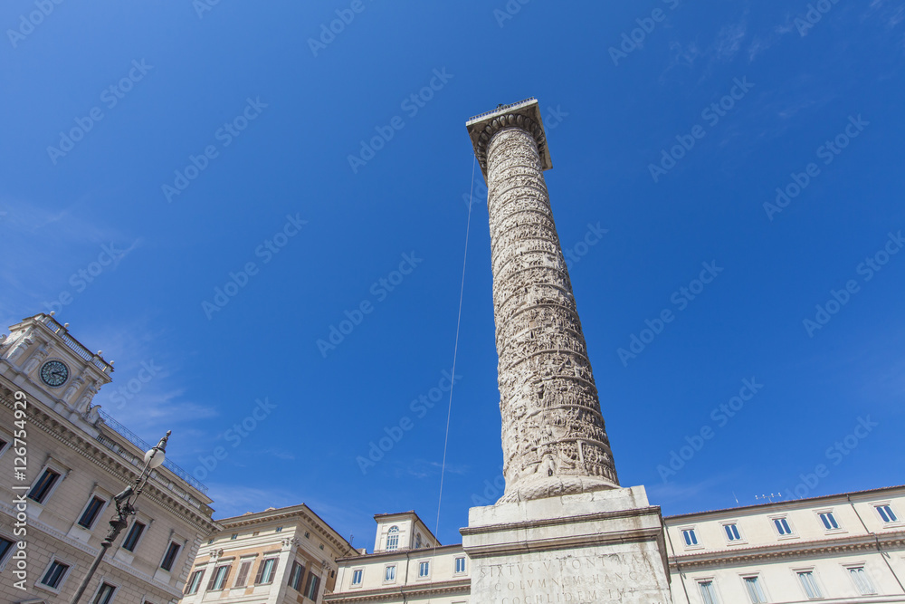 Column of Marcus Aurelius in Rome