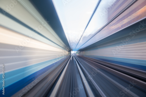 Speed motion in urban highway road tunnel   © RobbinLee