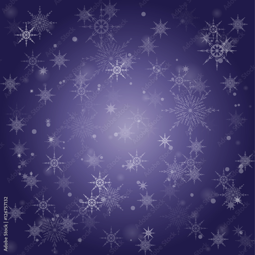 violet background containing falling snowflakes and snow violet background containing falling snowflakes and snow