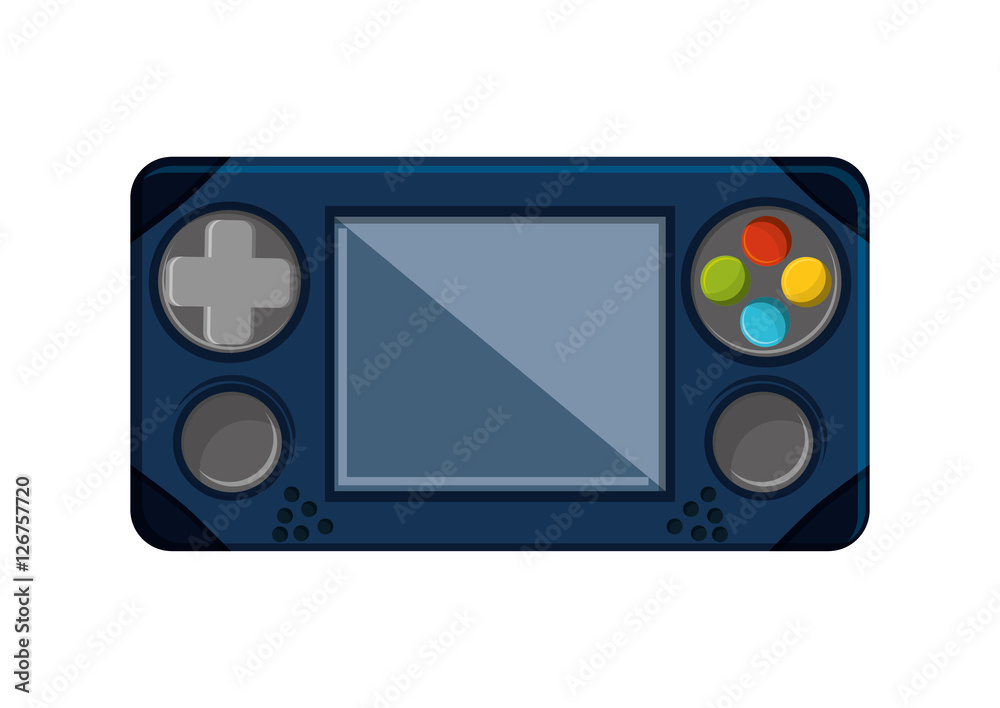 Fototapeta premium Videogame control icon. Game play leisure gaming and controller theme. Isolated design. Vector illustration