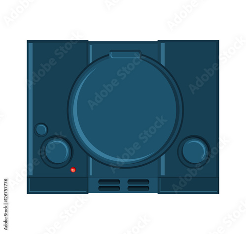 Videogame console icon. Game play leisure gaming and controller theme. Isolated design. Vector illustration
