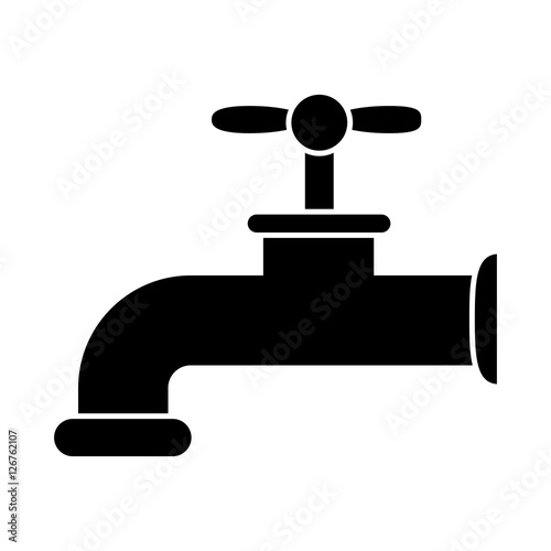 eco tap icon. Ecology renewable conservation and saving theme. Isolated design. Vector illustration