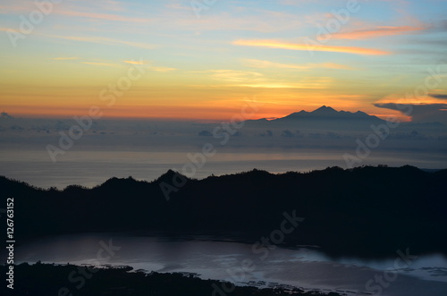 Bali Island Sunrise Landscape