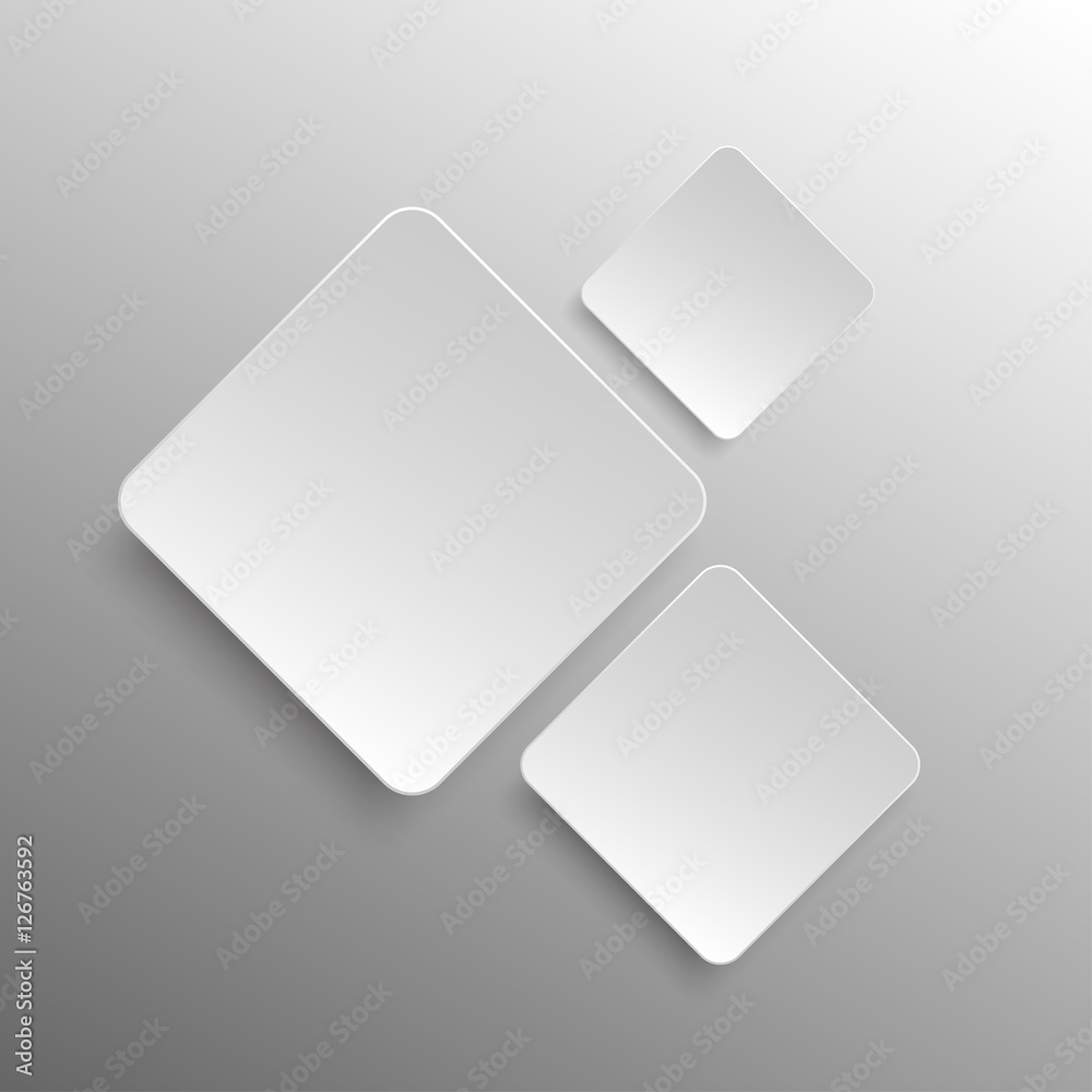 Paper Banner. Design Vector. Mockup. Square. Paper Banner. Design Vector. Mockup. Square.