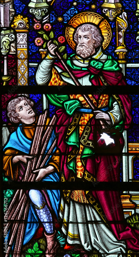 Saint Joseph - Stained Glass