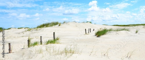 Nordsee Dünenlandschaft Panorama, Lakolk Strand, Insel Rømø, Dänemark photo