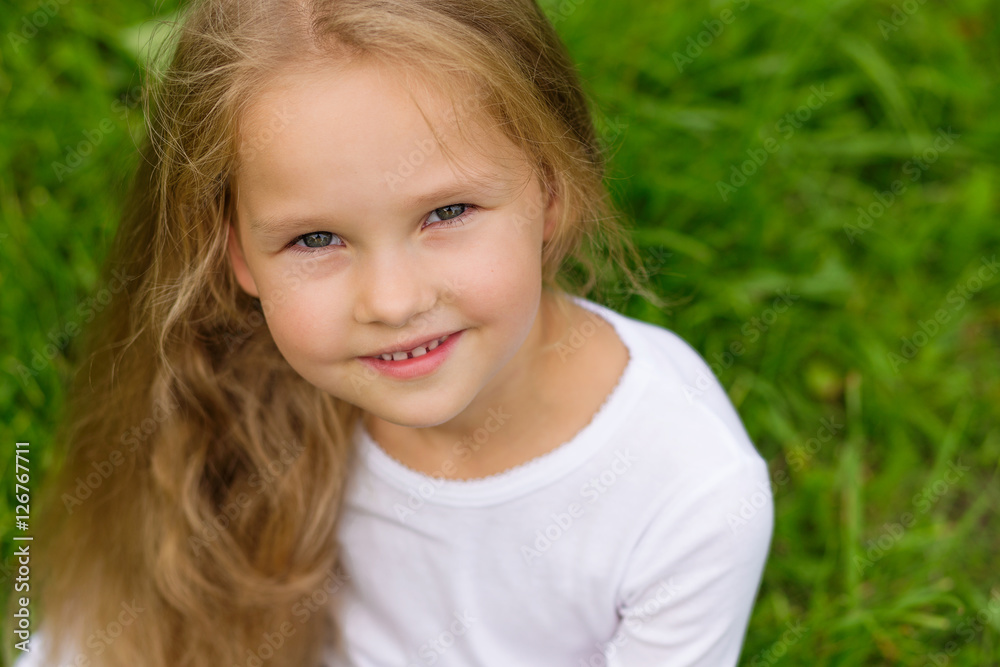 Portrait of a beautiful little girl Portrait of a beautiful little girl