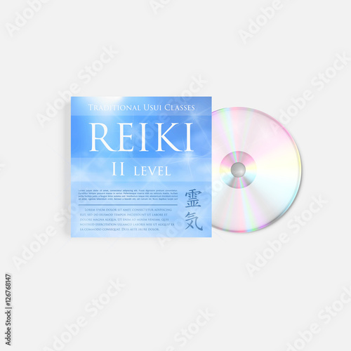 Sacred geometry. Reiki symbol. The word  is made up of two Japanese words, Rei means 'Universal' - Ki  'life force energy'.