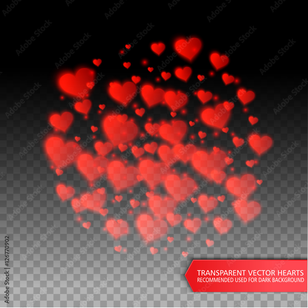 confetti falling from red hearts confetti falling from red hearts