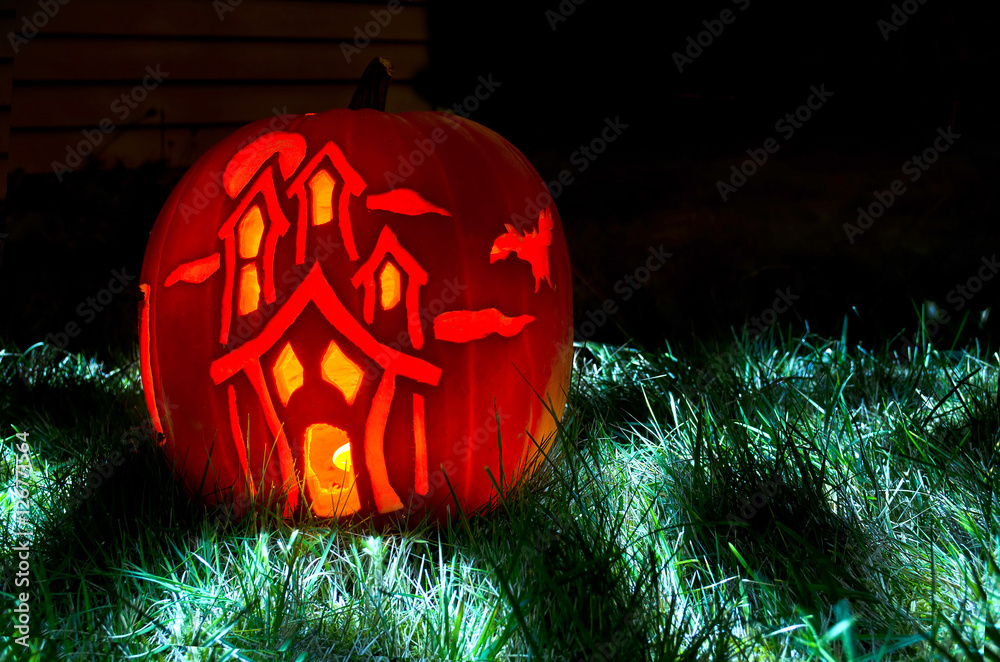 Haunter Pumpkin Stencil
