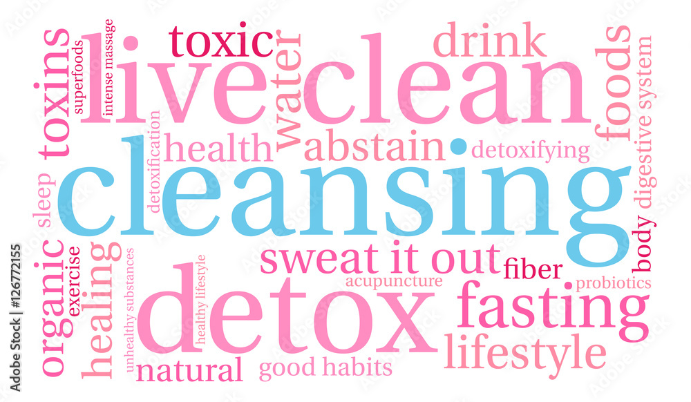 Obraz premium Cleansing Word Cloud