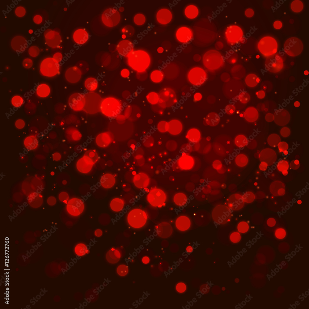 Christmas abstract red background with bokeh light Christmas abstract red background with bokeh light