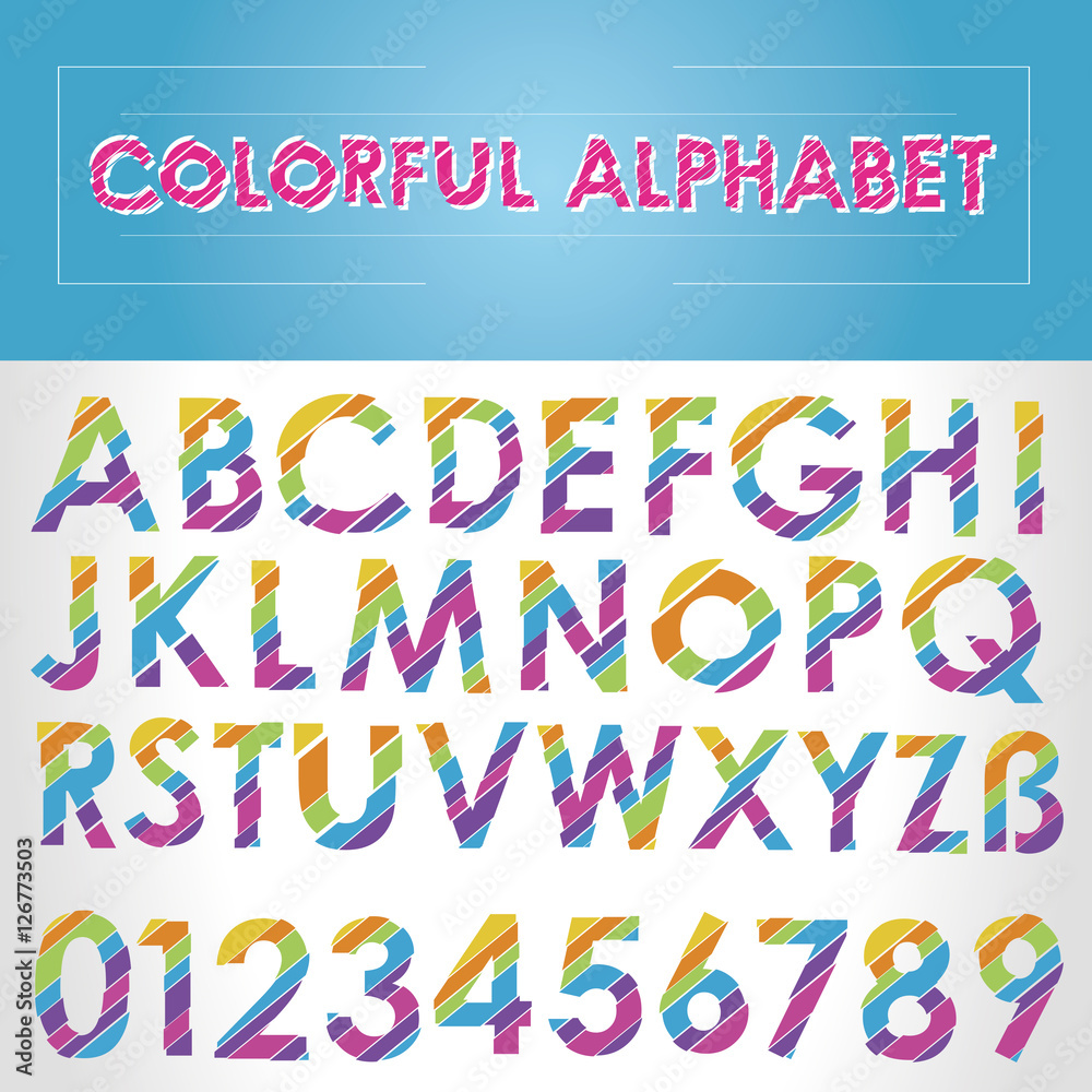 Fototapeta premium Buntes Alphabet