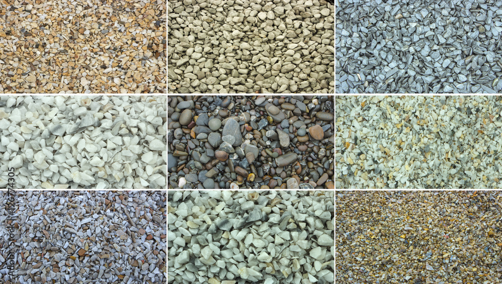 Fototapeta premium wet crushed marble, pebbles, granite, texture, background