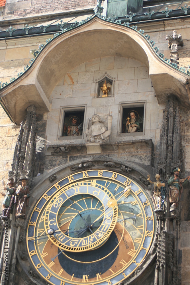 Obraz premium Astronomische Uhr, Prag