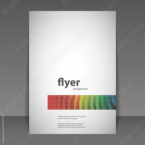 Abstract Modern Style Flyer or Book Cover Creative Design - Colorful Mosaic Pattern photo