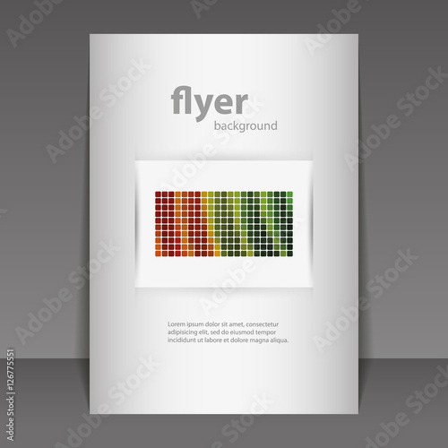 Abstract Modern Style Flyer or Book Cover Creative Design - Colorful Mosaic Pattern photo