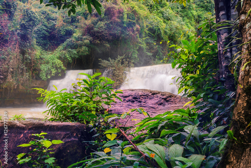 Waterfall in Thailand waterfall is beautiful,  sri dit waterfall