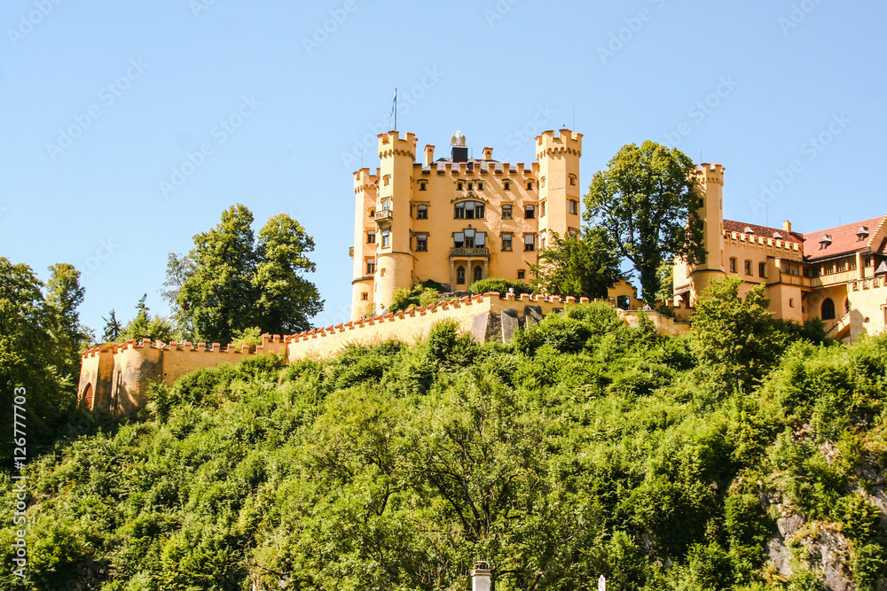 Hohenschwangau castle in Bavaria, Germany 