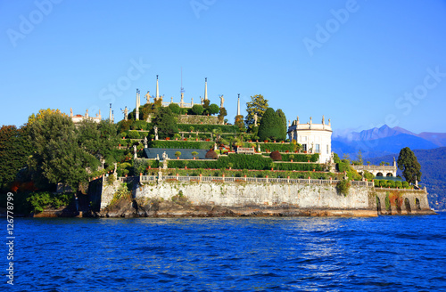 Scenic view of the Isola Bella, Lago Maggiore, Italy, Europe photo