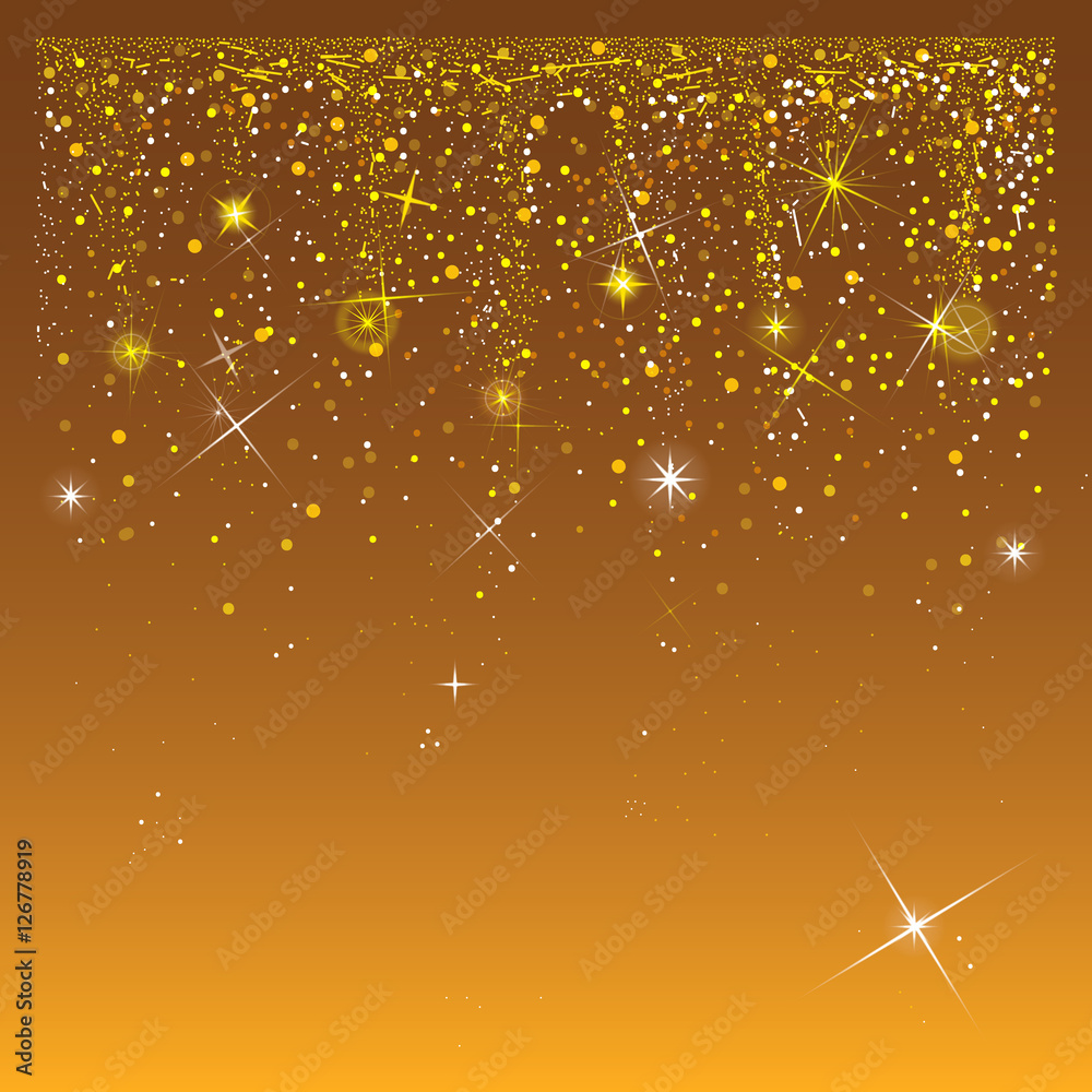 cartolina dorata natale capodanno