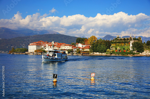 Scenic view of the Isola Bella, Lago Maggiore, Italy, Europe photo