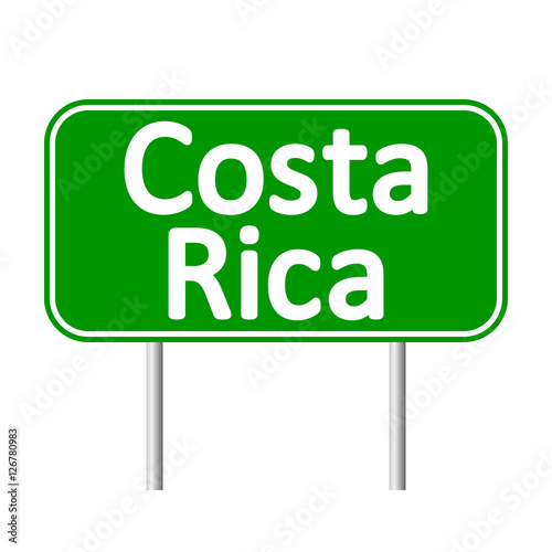 Costa Rica road sign.