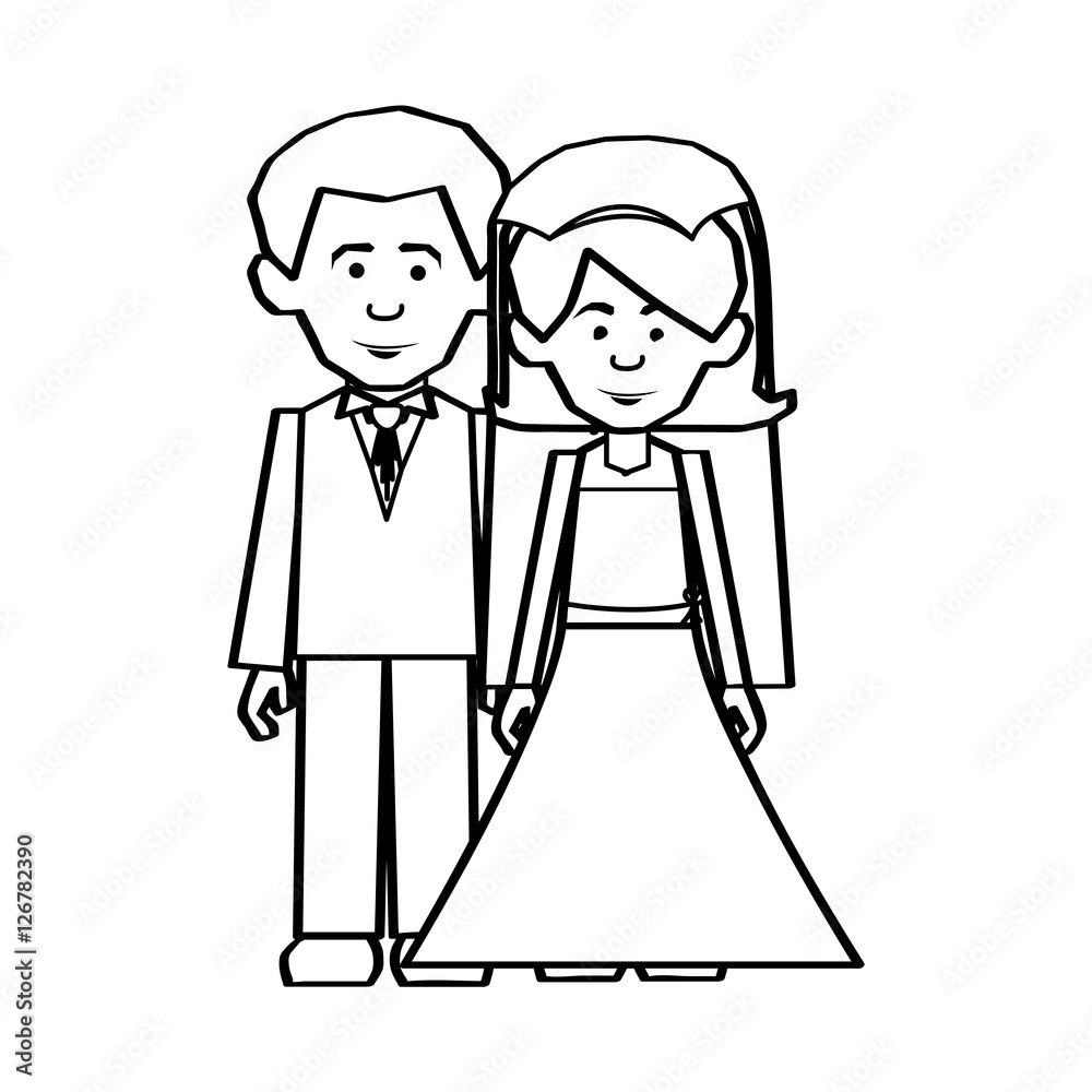 newlywed couple icon image vector illustration design newlywed couple icon image vector illustration design