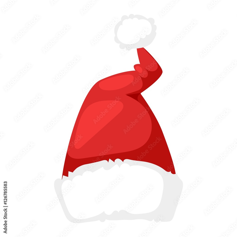 Santa christmas hat vector illustration. Santa christmas hat vector illustration.