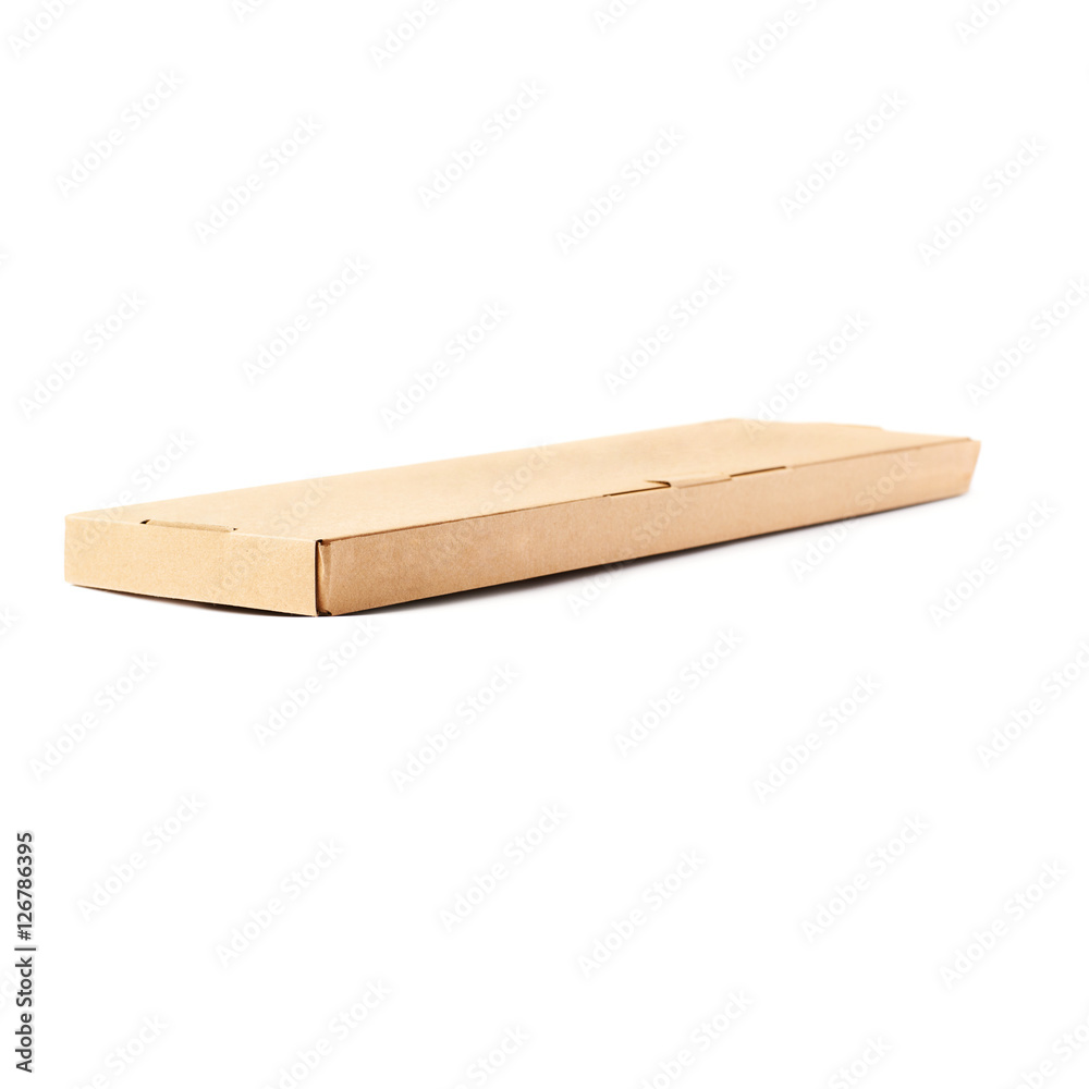 Cardboard box isolated over white background