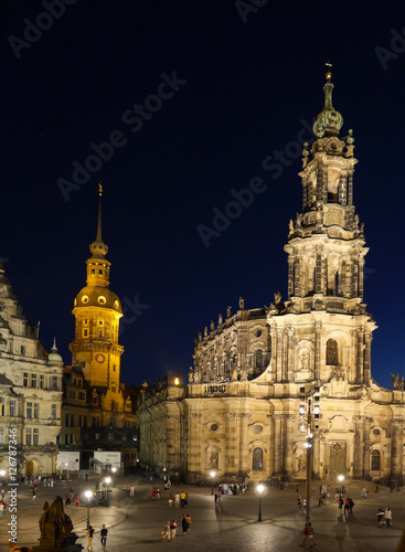 Hofkirche und Schlossplatz, Dresden
