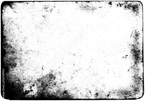 Abstract dirty or aging frame. Dust particle and dust grain texture on white background, dirt overlay or screen effect use for grunge background and vintage style.