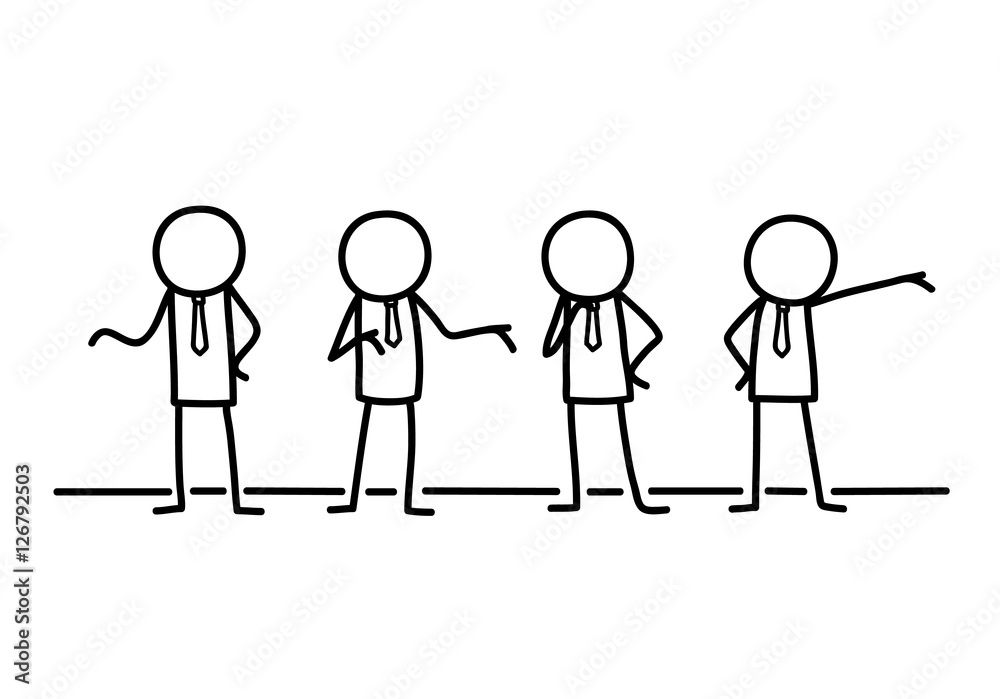 Businessmen Entrepreneurship Partners Group Doodle. A hand drawn vector doodle of businessmen in a business partnership. Businessmen Entrepreneurship Partners Group Doodle. A hand drawn vector doodle of businessmen in a business partnership.