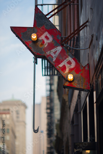 Vintage bar sign