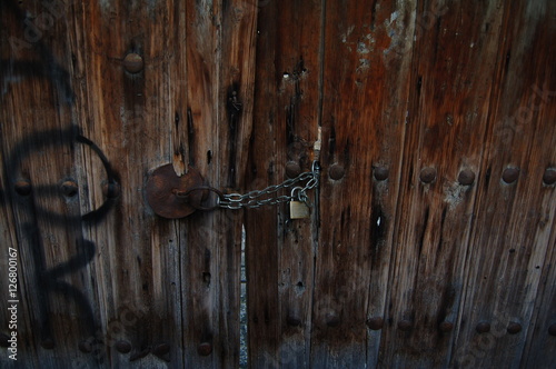 locked old door
