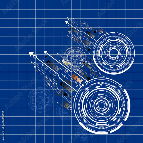 Speed arrow network digital communication connection.technology background vector photo