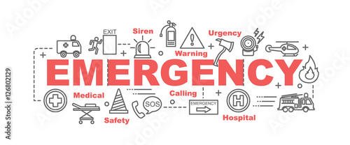 emergency vector banner photo