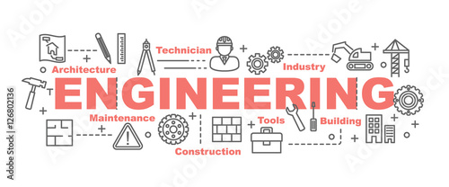 engineering vector banner