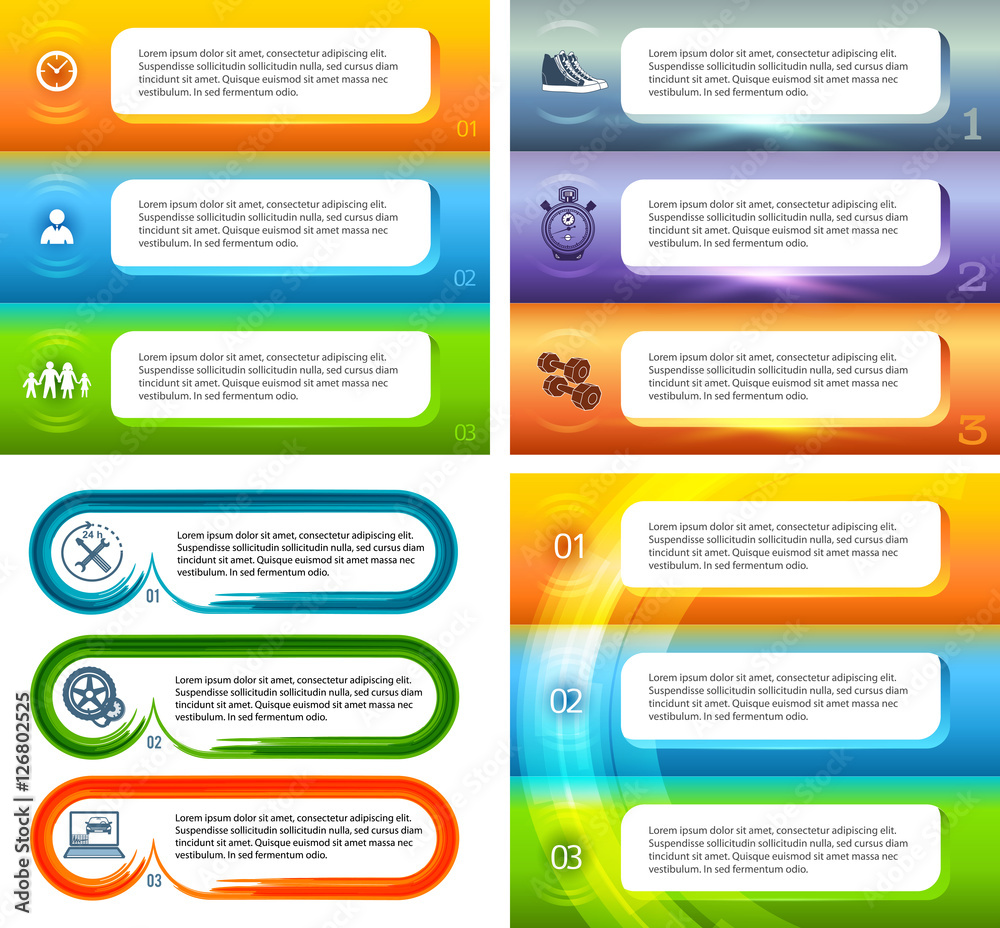 set template number steps Presentation Powerpoint07 set template number steps Presentation Powerpoint07