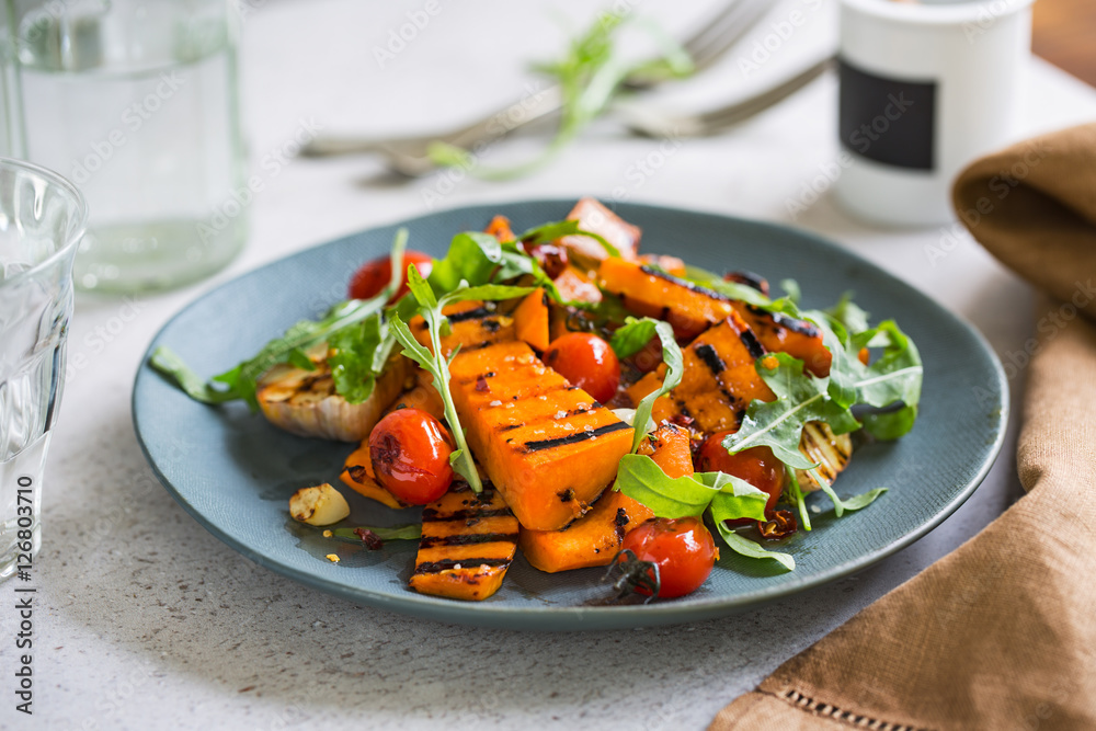 Grilled Butternut squash salad Grilled Butternut squash salad