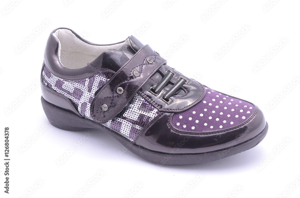 purple Sneakers isolated on white purple Sneakers isolated on white