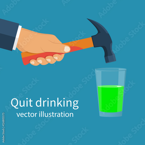 Man throws a drink