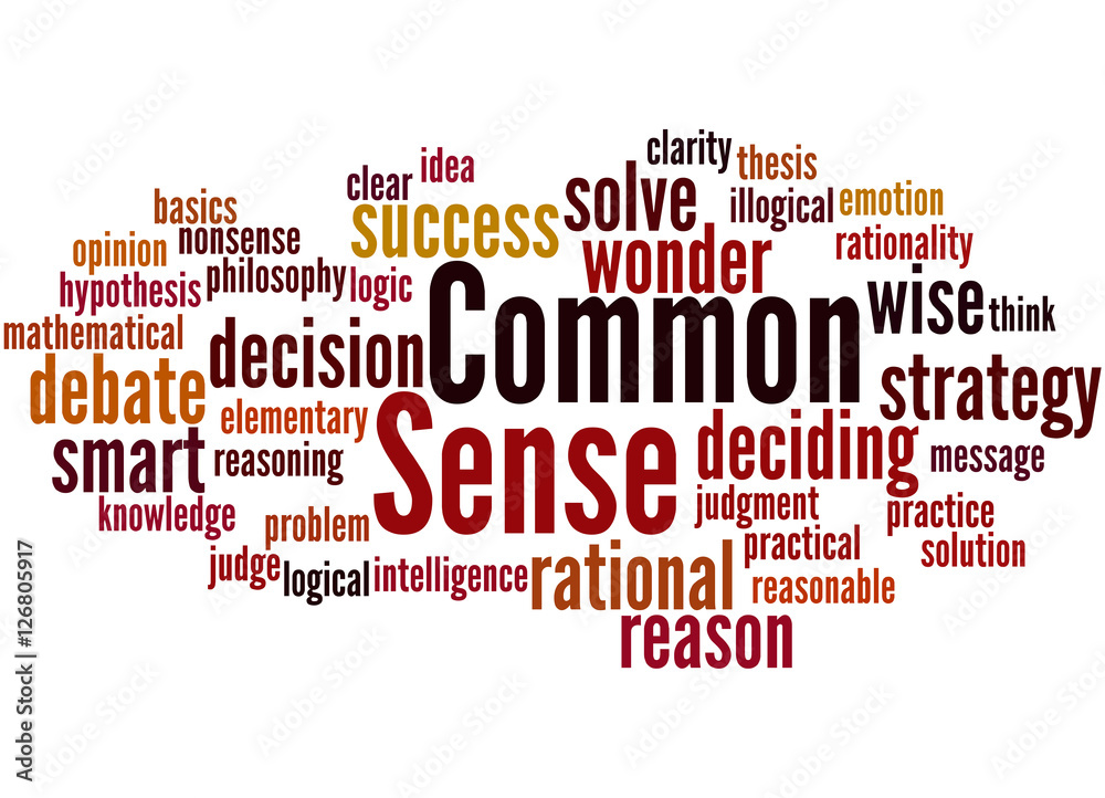 Common Sense, word cloud concept 4