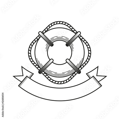Lifebuoy vector icon