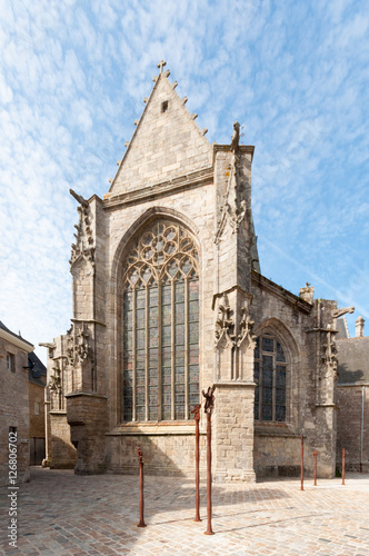 Kirche im Zentrum von Guerande, Bretagne, Frankreich
