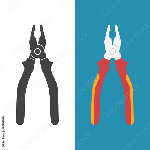 Pliers vector icon