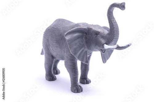 toy elephant isolated on white