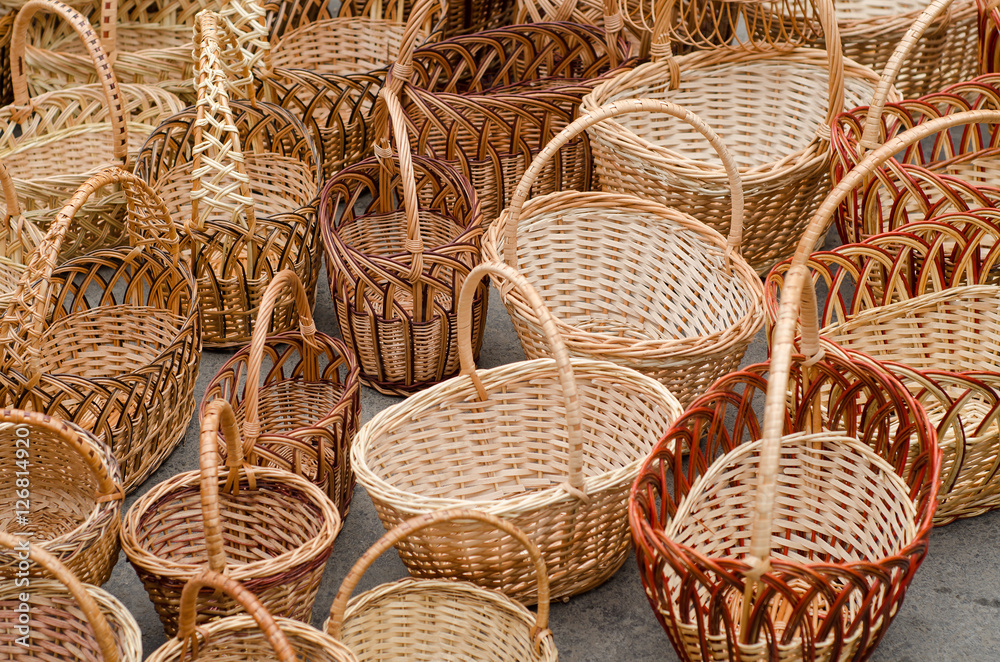 Woven baskets handmade