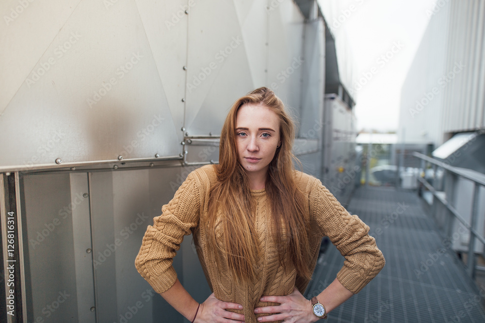 Portrait of nice looking blonde girl Portrait of nice looking blonde girl