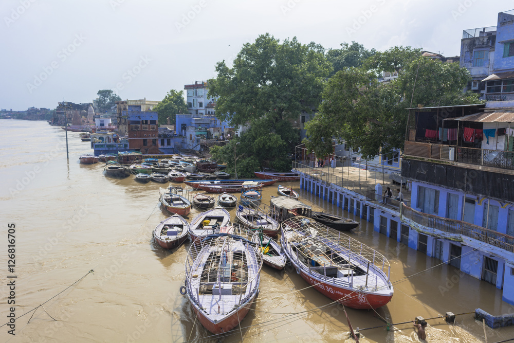 Fototapeta premium バナーラスのガンガー